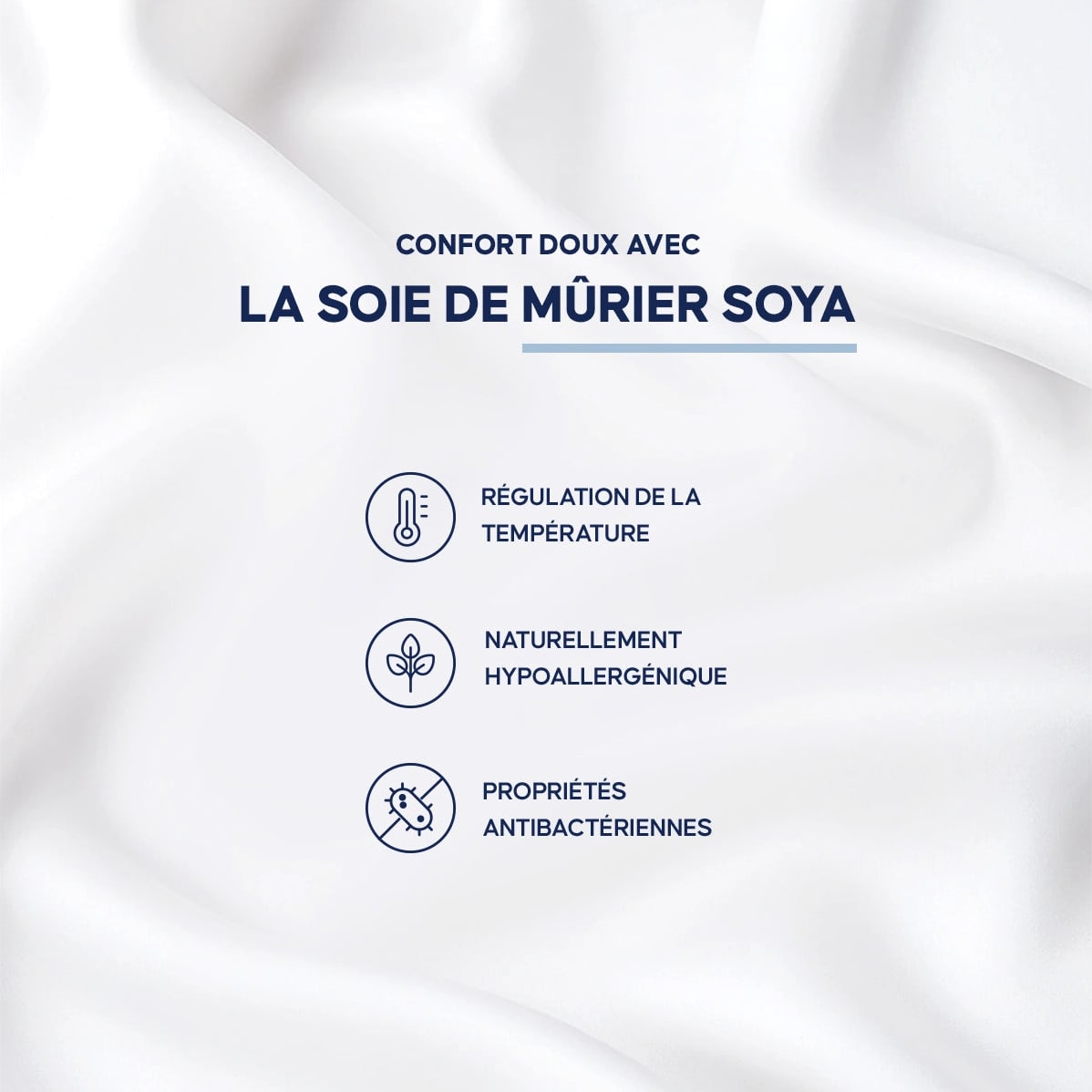 Draps en Soie Naturelle Soya